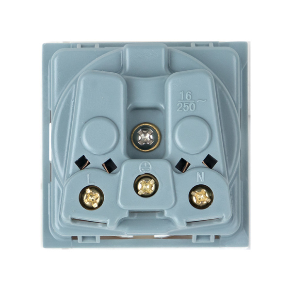 Купить EKF PROxima Розетка 45х45 (2 модуля), с заземлением. белая, прямая