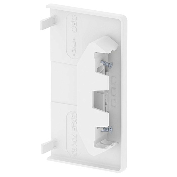 OBO Bettermann Заглушка торцевая кабель-канала Rapid 80, 70x130 мм, ПВХ, белый 6274570