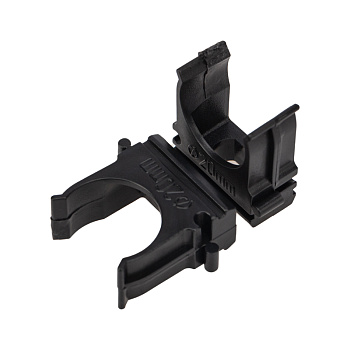 Крепеж-клипса для трубы ø 20 мм, черная (100 шт./уп.) Rexant 28-0120-3