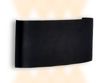 Ambrella Настенный светодиодный светильник FW144 BK/S черный/песок LED 3000K 14W 220*80*45