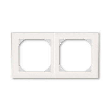 ABB EPJ Levit жемчуг / ледяной Рамка 2 пост, 55х55 (для механизмов BJE) 2CHH015520A4068