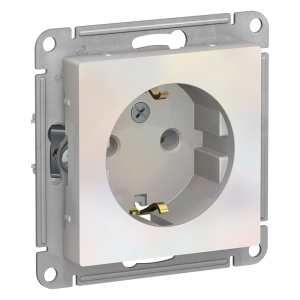 Systeme Electric AtlasDesign Жемчуг Розетка с/з, 16А, механизм