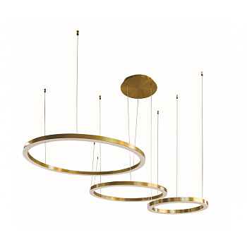 Kink Light 08253,36PA(3000K) Подвес диммируемый Ровена латунь d40+60+80 h150 Led 110W (3000K) с пультом ДУ