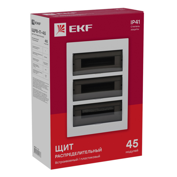 Купить EKF PROxima Щит распред. встраиваемый ЩРВ-П-45 IP41