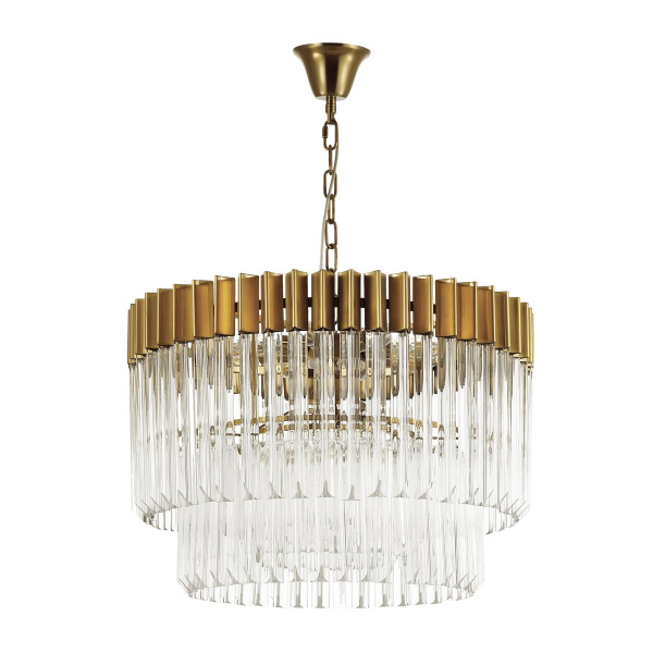 Odeon Light 4675/8 ODL20 424 бронзовый/прозрачный Люстра E14 8*40W 220V MORIA