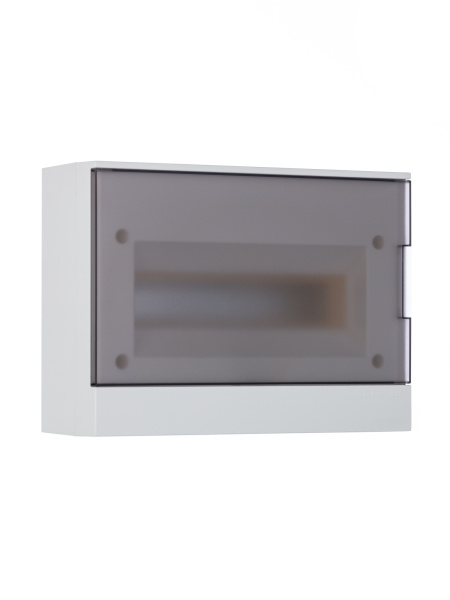 ABB Basic E Бокс настенный 12М серая прозрачная дверь (с клеммами) 1SZR004002A2204