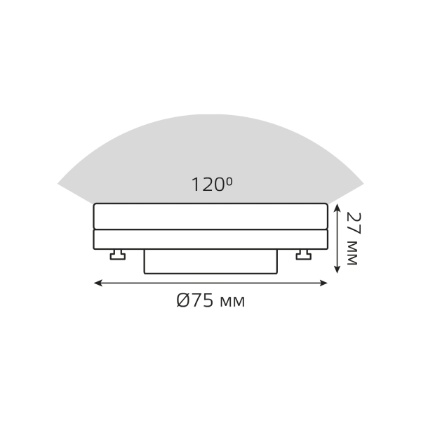 Купить Gauss Лампа Basic GX53 8,5W 810lm 3000K LED 20849192