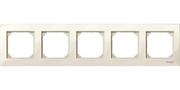 Купить SE Merten SM M-Plan Беж глянец Рамка 5-ая MTN515544