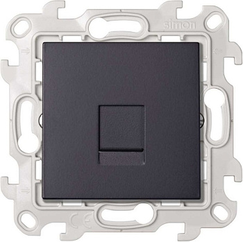 Simon 24 Графит Розетка для передачи данных RJ45 Cat.6 UTP 2410599-038