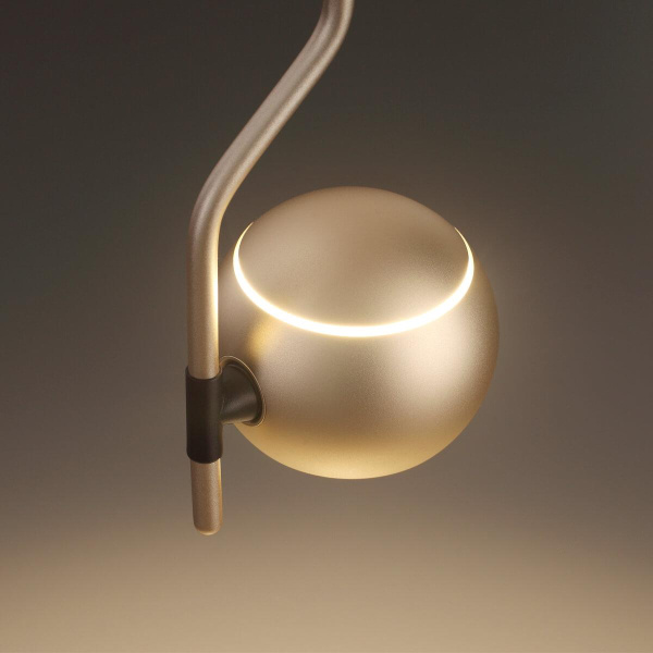 Купить Odeon Light 3915/9L ODL20 45 золотистый/металл Подвесной светильник LED 4000K 5W+3.5W 220V с сенс. управл-м ELON