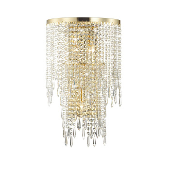 Odeon Light 5028/3W MODERN ODL23 431 золотой/прозрачный металл/хрусталь Бра E14 3*40W CHOKKA