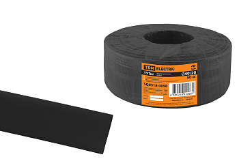 TDM Термоусаживаемая трубка ТУТнг 40/20 черная (50 м/ролл) SQ0518-0098