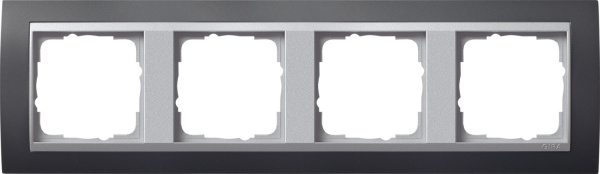 Gira Event Антрацит/Алюминий Рамка 4-ая 021481