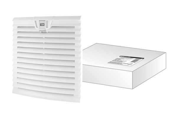 TDM Вентиляционная решетка с фильтром для вентилятора ВФУ SQ0832-0113 (255 мм) SQ0832-0118