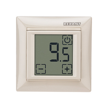 Терморегулятор сенсорный RX-419B, бежевый. совместим с Legrand серии Valena Rexant 51-0585