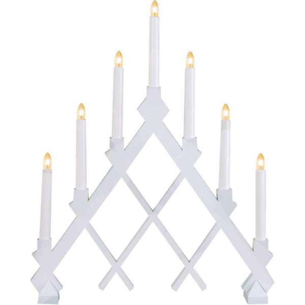 Eglo 155-48 Светильник RUT, 7X3W, (E10) 220V, 43х53 см, дерево, белый, пластик, белый