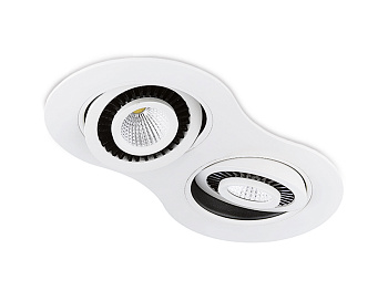 Ambrella Встраиваемый потолочный светодиодный светильник S505/2 W белый 5+5W