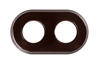 BIRONI Шедель Керамика Коричневый Рамка 2-ая (скрытый и накладной монтаж) BF2-620-02