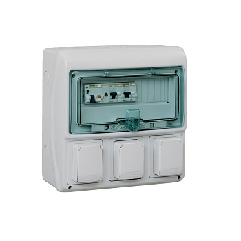 SE Kaedra Щит 12 модулей + 3 отверстия IP65 13180