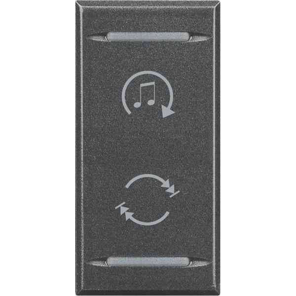 Купить BT MH Axolute Антрацит Клавиша функциональная с символами звуковой системы 1 мод HS4911BF