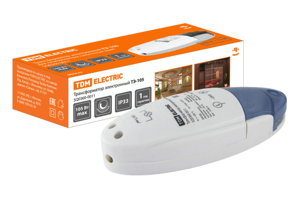 TDM Трансформатор электронный ТЭ-105 220В/12В 35-105Вт SQ0360-0011