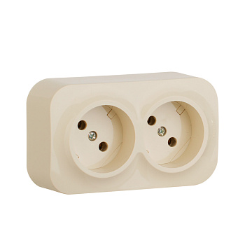 Legrand Quteo Бежевый Розетка 2-я б/з 782242