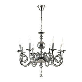 Odeon Light 4601/8 ODL19 506 хром/дымчатый/хрусталь Люстра E14 8*40W IRIA