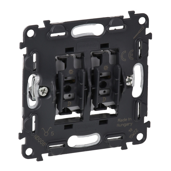 Legrand Valena Мех IN'MATIC Выключатель 2-клавишный 10АХ 250В 752005