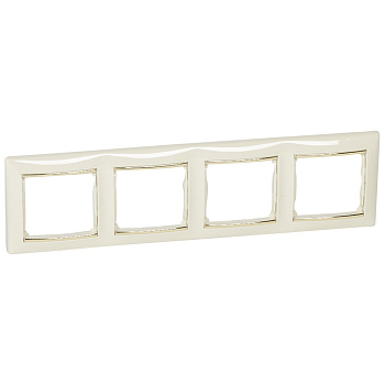 Legrand Valena Крем/Золото Рамка 4-ая горизонт. 774154
