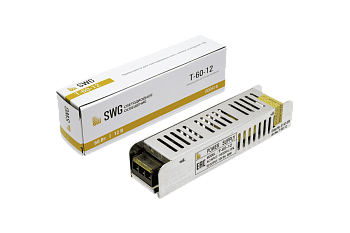 SWG Блок питания компактный (узкий), 60 W, 12V T-60-12