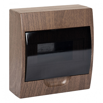 EKF PROxima Щит распределительный навесной ЩРН-П- 8 темное дерево IP41