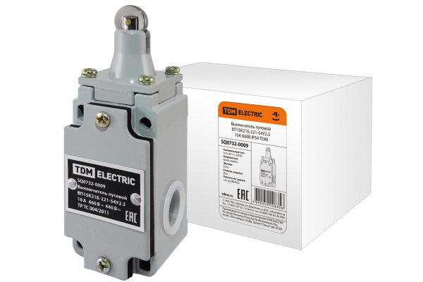 TDM Выключатель путевой ВП15K21Б-221-54У2.3 10А 660В IP54 SQ0732-0009