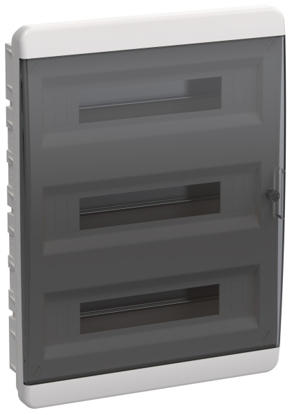 IEK TEKFOR Корпус пласт. ЩРВ-П-54 IP41 черн. прозр. дверь