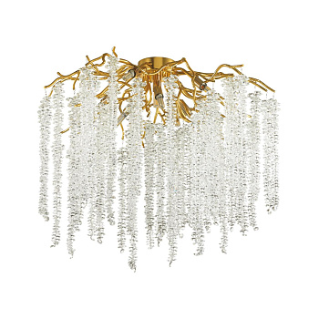 Odeon Light 5005/8C HALL ODL23 487 золотой/прозрачный металл/хрусталь Люстра потолочная G9 8*40W BANCHE