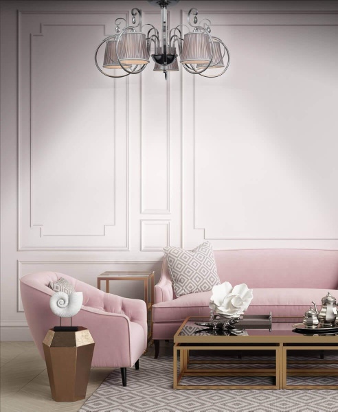 Купить Evoluce SL177.102.05 Люстра потолочная Хром/Серебристый E14 5*40W