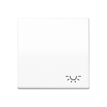 JUNG Клавиша с символом "свет" белая AS591LWW