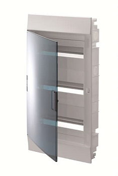 ABB  Бокс в нишу Mistral41 36М зеленая дверь 3 ряда (с клемм) 1SLM004101A1207