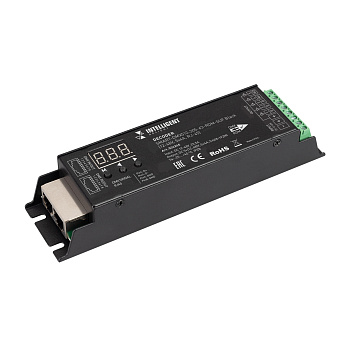 Arlight INTELLIGENT ARLIGHT Декодер SMART-DMX512-305-63-RDM-SUF Black (12-48V, 5x4A, RJ-45) (IARL, IP20 Металл, 5 лет) 036245