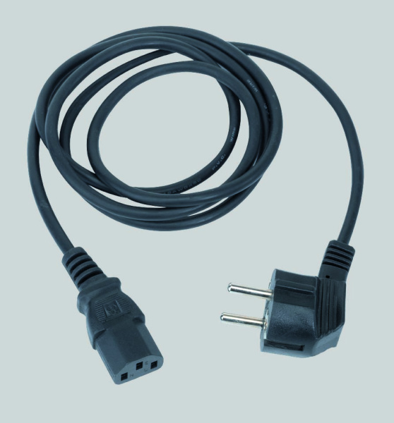 Simon Connect Графит Кабель электрический с вилкой 2к+з 2м KTL8-14