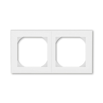 ABB EPJ Levit белый / ледяной Рамка 2 пост, 55х55 (для механизмов BJE) 2CHH015520A4001