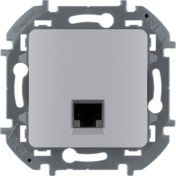 Legrand INSPIRIA Алюминий Информационная розетка RJ 45 - категория 6 - UTP 673832