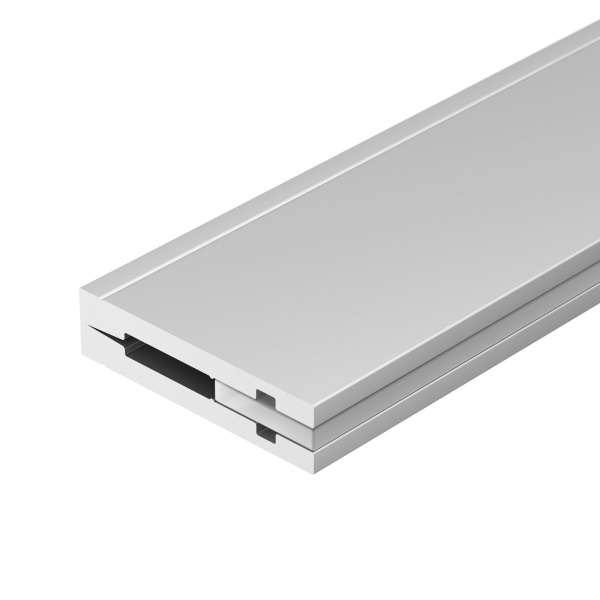 Arlight Профиль с экраном ARH-NANOLINE-5-2000 ANOD (Алюминий) 023911