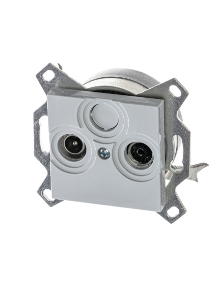 ABB EPJ Levit серый / белый Розетка TV-R, оконечная, серый 2CHH083503A6016