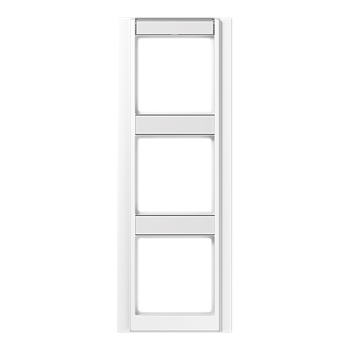 JUNG A 500 Белая Рамка 3-ая с шильдиком вертикальная A583NAWW