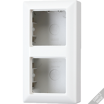 JUNG AS 500 Бежевая Коробка 2-ая для накладного монтажа AS582AW