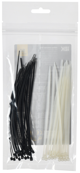 IEK Набор хомутов 2,5х150 (25б. 25ч) (50шт/упак)