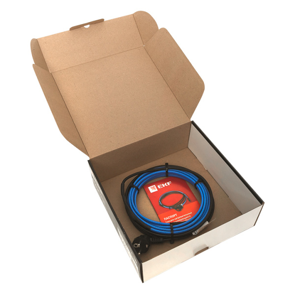 Купить EKF Саморегулирующийся нагревательный кабель 15 Вт/м для обогрева трубопроводов StopFrost Inside 8 м