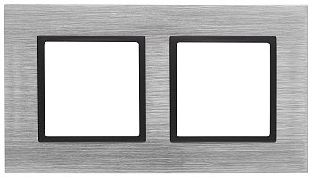 ЭРА 14-5202-41 Elegance Сталь/антрацит Металл Рамка 2-ая