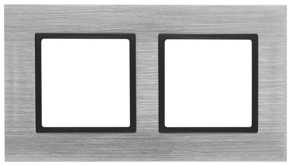 ЭРА 14-5202-41 Elegance Сталь/антрацит Металл Рамка 2-ая