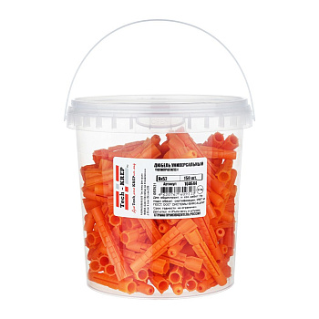 Tech-Krep Дюбель универсальный 8х52 (полипропилен) (150 шт) - ведро 104644